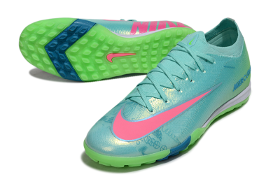 Men's Nike Air Zoom Mercurial Vapor 16 Elite TF Artificial Turf Low-Tops Football Shoes - Jade/Pink/White