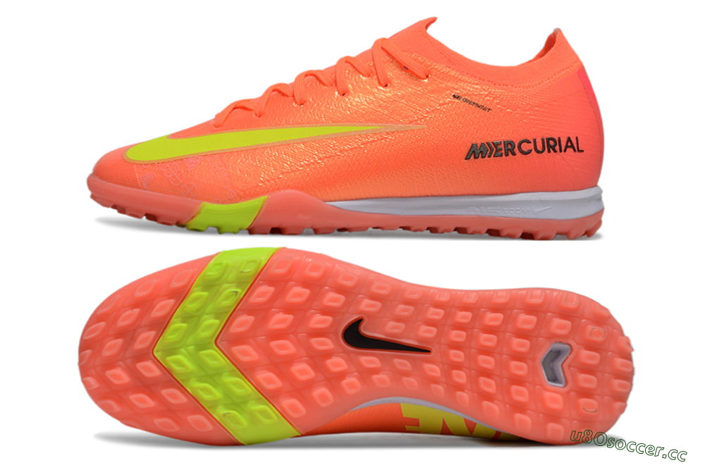 Unisex Nike Air Zoom Mercurial Vapor 16 Elite TF Artificial Turf Low-Tops Football Shoes - Red/Yellow/Black 1