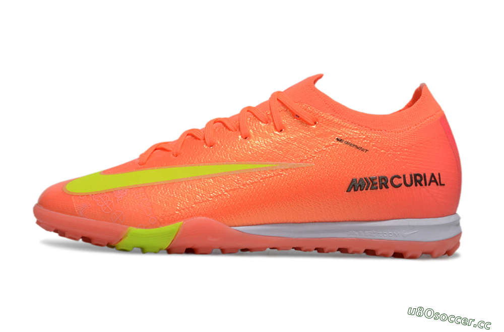 Unisex Nike Air Zoom Mercurial Vapor 16 Elite TF Artificial Turf Low-Tops Football Shoes - Red/Yellow/Black 0