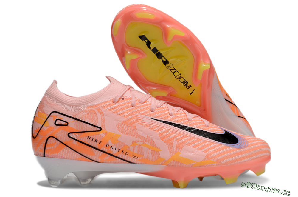 Unisex Nike Air Zoom Mercurial Vapor 16 Elite FG Firm Ground Low-Tops Football Boots - Pink/Black/Purple 2