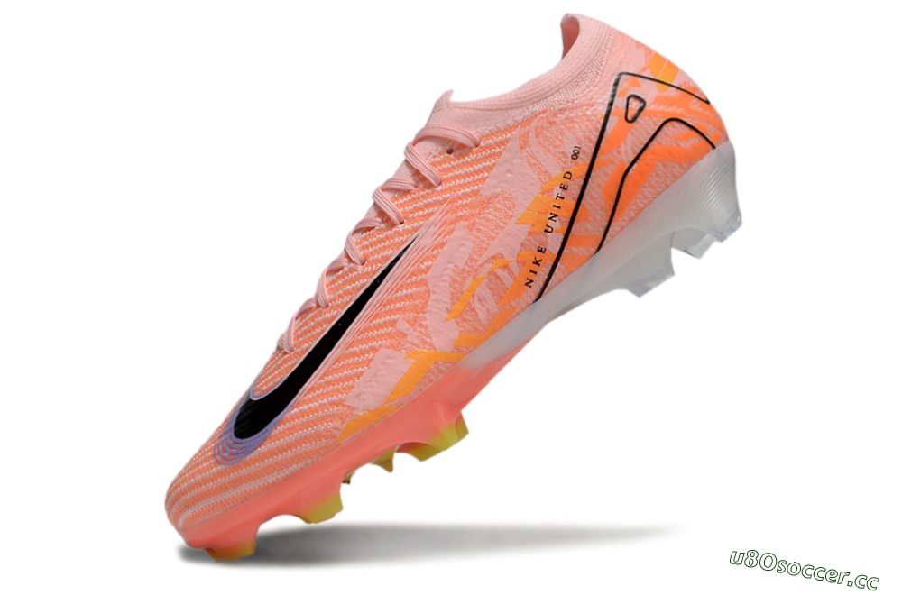 Unisex Nike Air Zoom Mercurial Vapor 16 Elite FG Firm Ground Low-Tops Football Boots - Pink/Black/Purple 5