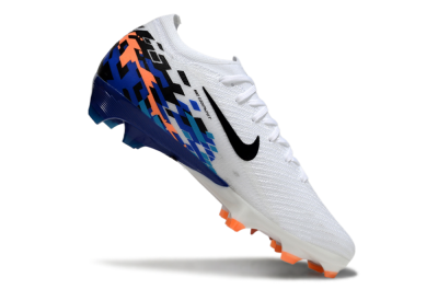 Unisex Nike Air Zoom Mercurial Vapor 16 Elite FG Firm Ground Low-Tops Football Boots - White/Black/Blue/Orange