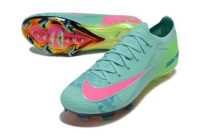 Unisex Nike Air Zoom Mercurial Vapor 16 Elite FG Firm Ground Low-Tops Football Boots - Jade/Pink/Blue
