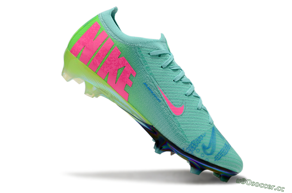 Unisex Nike Air Zoom Mercurial Vapor 16 Elite FG Firm Ground Low-Tops Football Boots - Jade/Pink/Blue 5