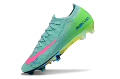 Unisex Nike Air Zoom Mercurial Vapor 16 Elite FG Firm Ground Low-Tops Football Boots - Jade/Pink/Blue