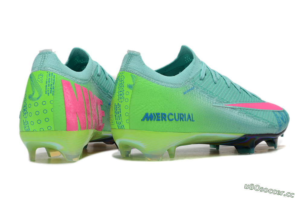 Unisex Nike Air Zoom Mercurial Vapor 16 Elite FG Firm Ground Low-Tops Football Boots - Jade/Pink/Blue 7