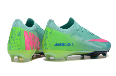 Unisex Nike Air Zoom Mercurial Vapor 16 Elite FG Firm Ground Low-Tops Football Boots - Jade/Pink/Blue