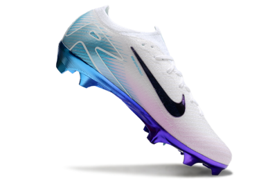 Unisex Nike Air Zoom Mercurial Vapor 16 Elite FG Firm Ground Low-Tops Football Boots - White/Purple/Blue