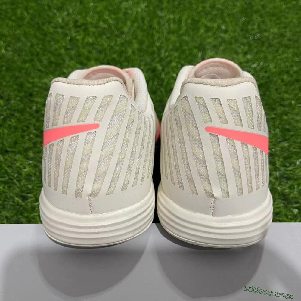 Men's Nike Lunar Gato 2 IC Indoor & Futsal Low-Tops Football Shoes - Beige/Pink