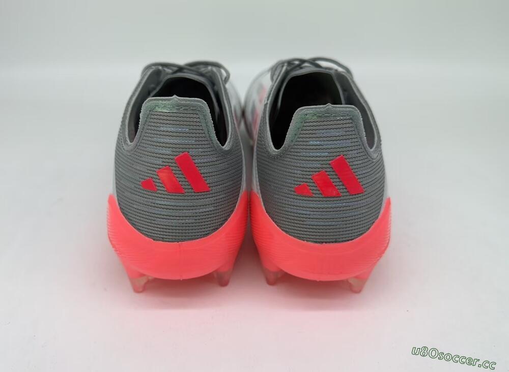 Men's Adidas F50 Elite FG Firm Ground Low-Tops Football Boots - White/Silver/Red/Black