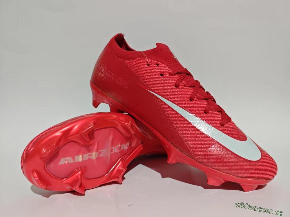 Men's Nike Air Zoom Mercurial Vapor 16 Elite FG Firm Ground Low-Tops Football Boots - Red/White