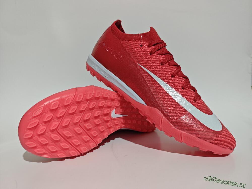 Men's Nike Air Zoom Mercurial Vapor 16 Elite TF Artificial Turf Low-Tops Football Shoes - Red/White