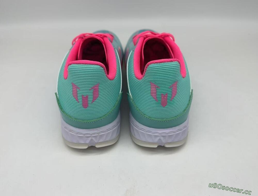 Men's Adidas F50 Pro TF Artificial Turf Low-Tops Football Shoes - Jade/Pink/White