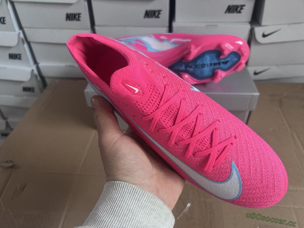 Unisex Nike Air Zoom Mercurial Vapor 16 Elite FG Firm Ground Low-Tops Football Boots - Pink/White/Jade