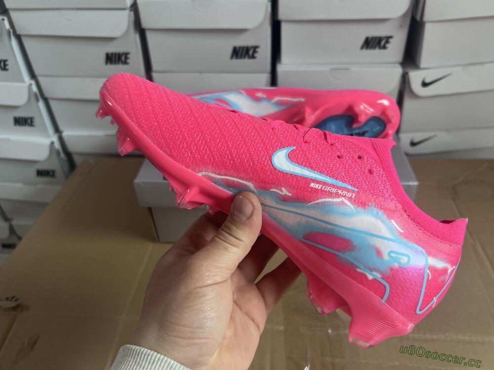 Unisex Nike Air Zoom Mercurial Vapor 16 Elite FG Firm Ground Low-Tops Football Boots - Pink/White/Jade