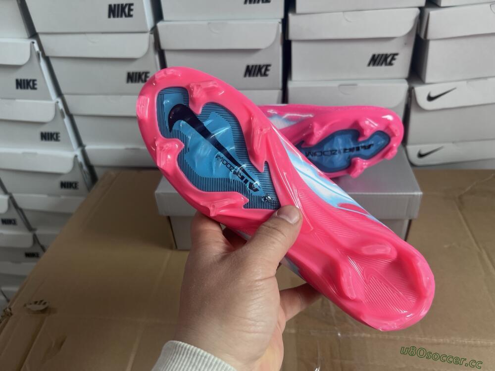 Unisex Nike Air Zoom Mercurial Vapor 16 Elite FG Firm Ground Low-Tops Football Boots - Pink/White/Jade