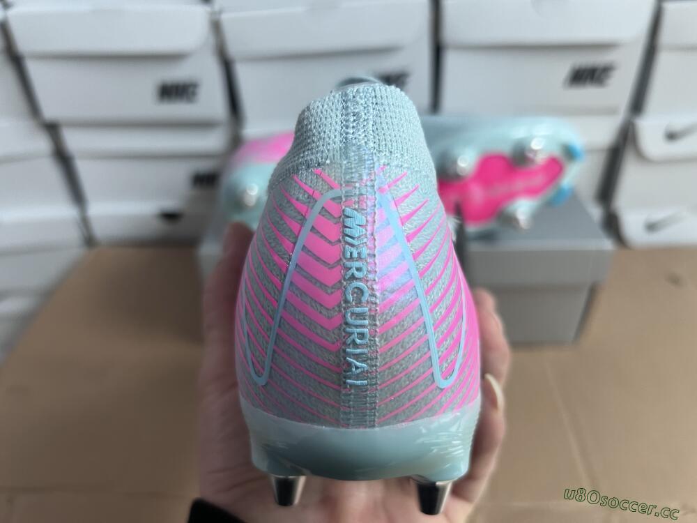 Men's Nike Air Zoom Mercurial Vapor 16 Elite SG Soft Ground Low-Tops Football Boots - Jade/Pink