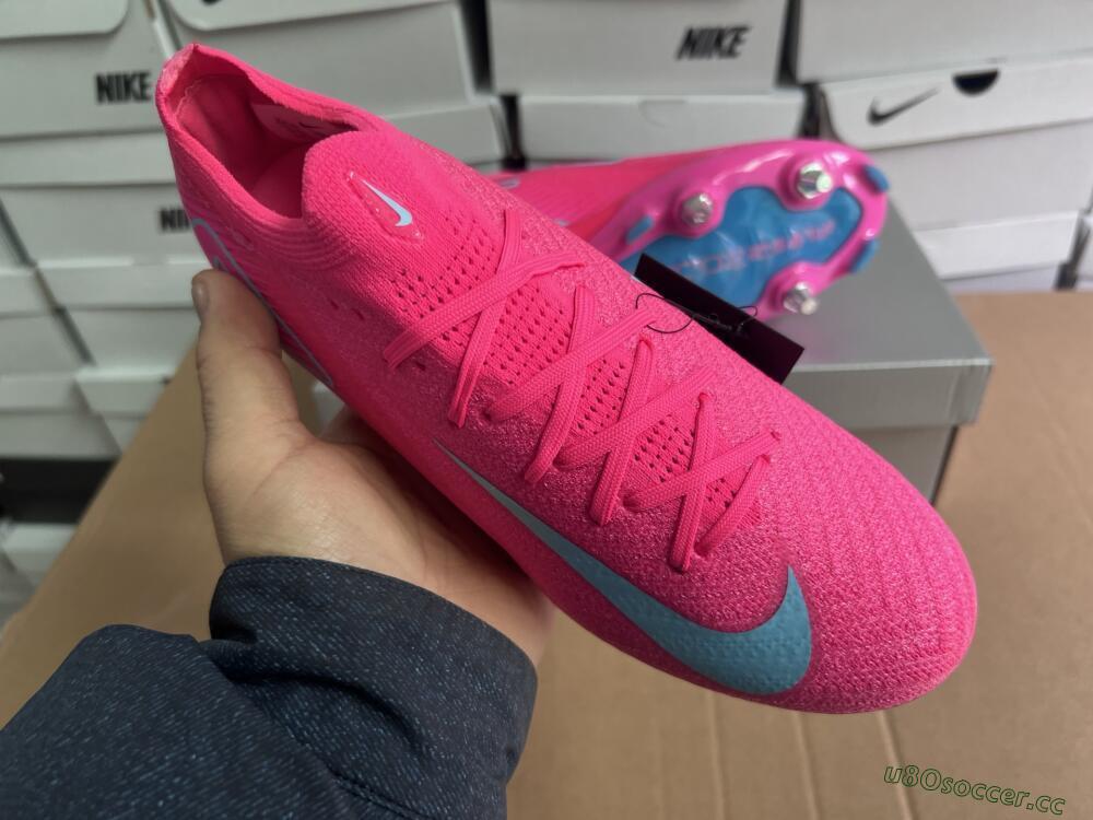 Men's Nike Air Zoom Mercurial Vapor 16 Elite SG Soft Ground Low-Tops Football Boots - Pink/Jade