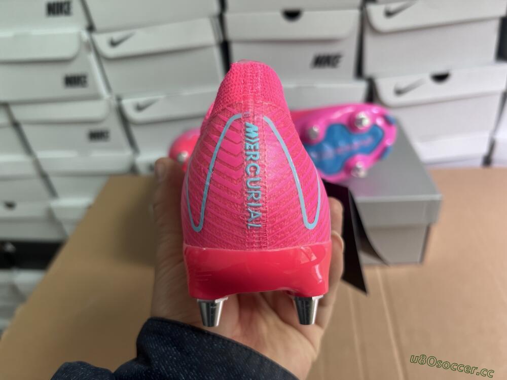 Men's Nike Air Zoom Mercurial Vapor 16 Elite SG Soft Ground Low-Tops Football Boots - Pink/Jade