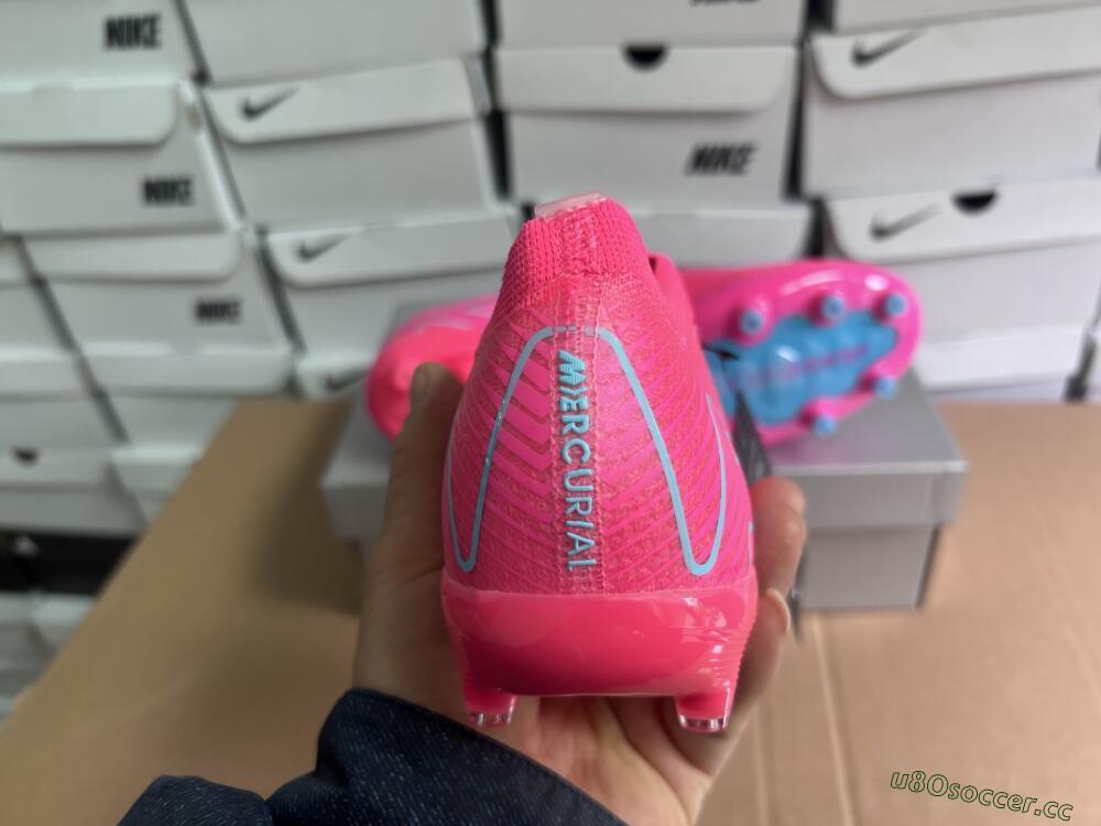 Unisex Nike Air Zoom Mercurial Vapor 16 Elite AG Artificial Grass Low-Tops Football Boots - Pink/Jade