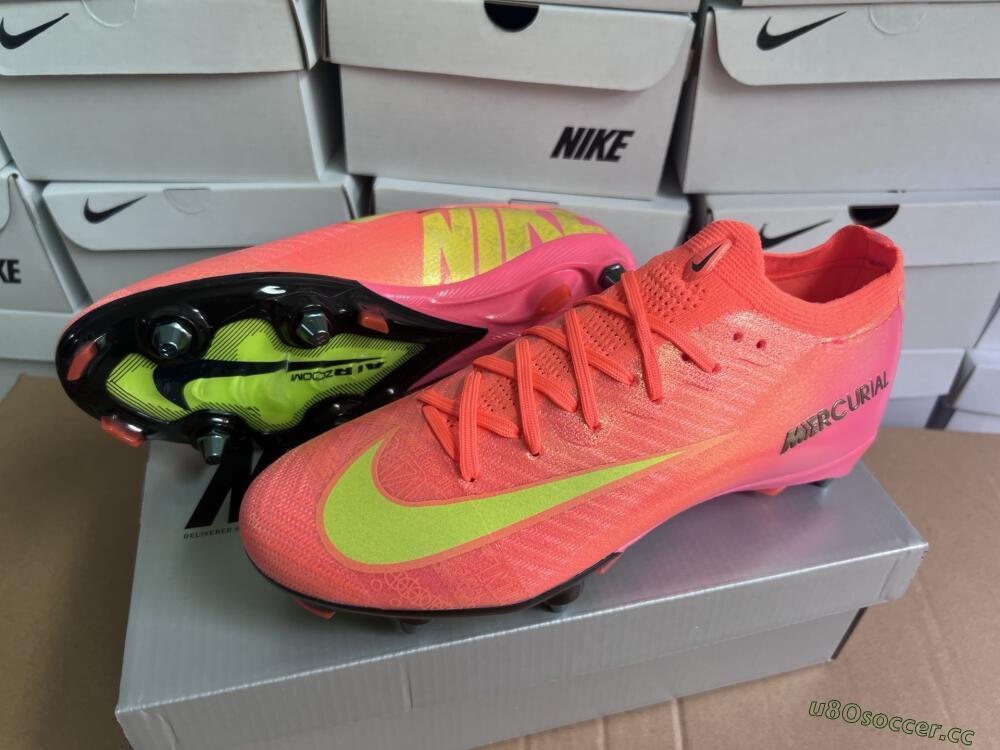 Men's Nike Air Zoom Mercurial Vapor 16 Elite SG Soft Ground Low-Tops Football Boots - Red/Yellow/Black