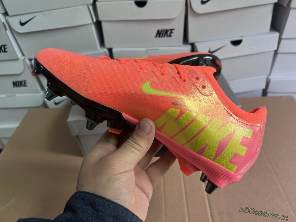 Men's Nike Air Zoom Mercurial Vapor 16 Elite SG Soft Ground Low-Tops Football Boots - Red/Yellow/Black