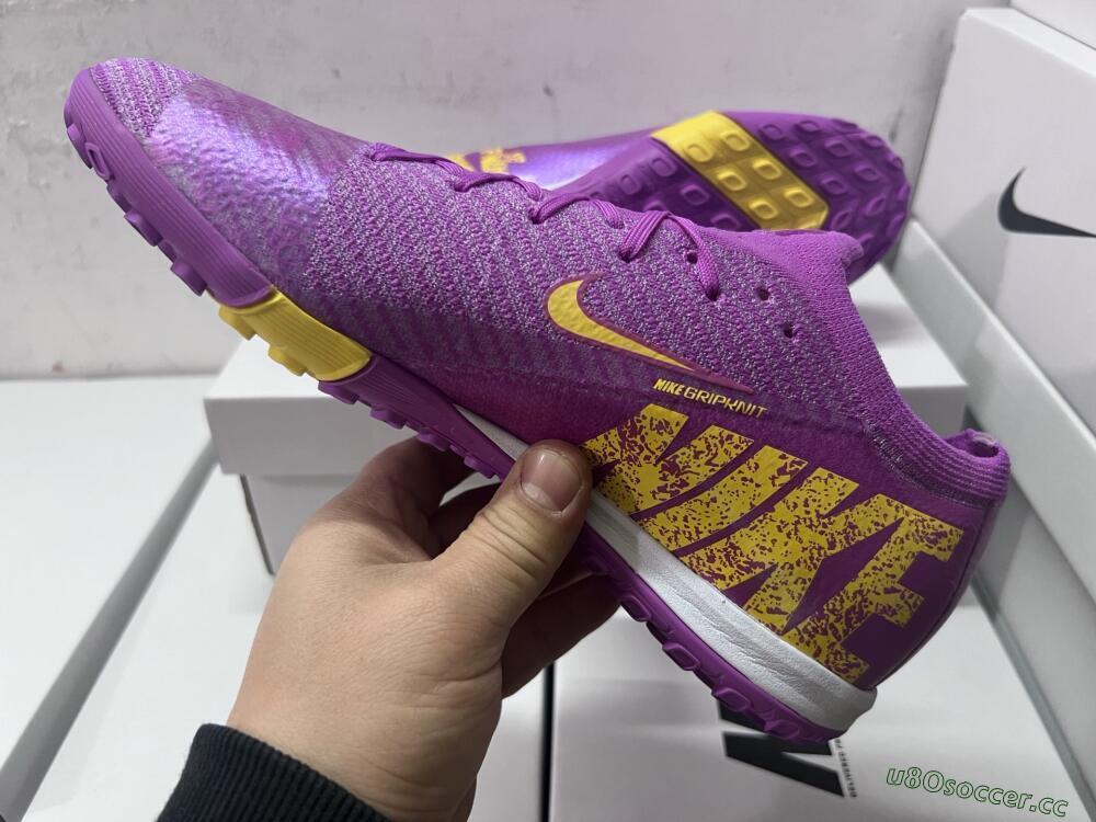 Unisex Nike Air Zoom Mercurial Vapor 16 Elite TF Artificial Turf Low-Tops Football Shoes - Purple/Yellow/White