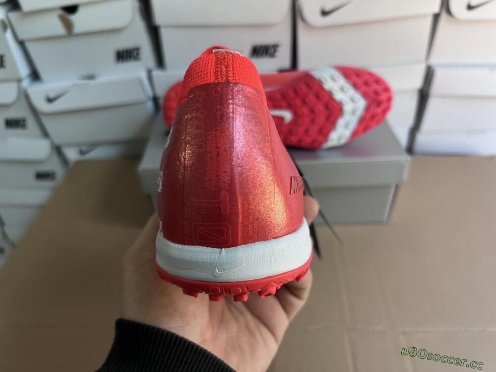 Unisex Nike Air Zoom Mercurial Vapor 16 Elite TF Artificial Turf Low-Tops Football Shoes - Red/White