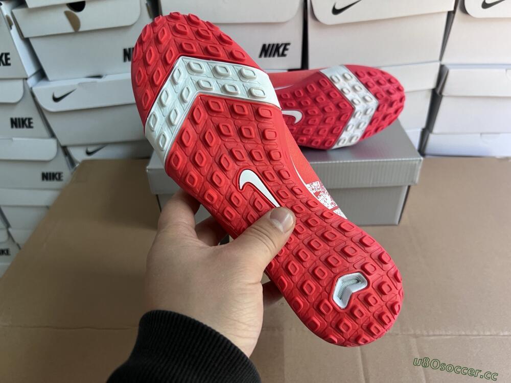 Unisex Nike Air Zoom Mercurial Vapor 16 Elite TF Artificial Turf Low-Tops Football Shoes - Red/White