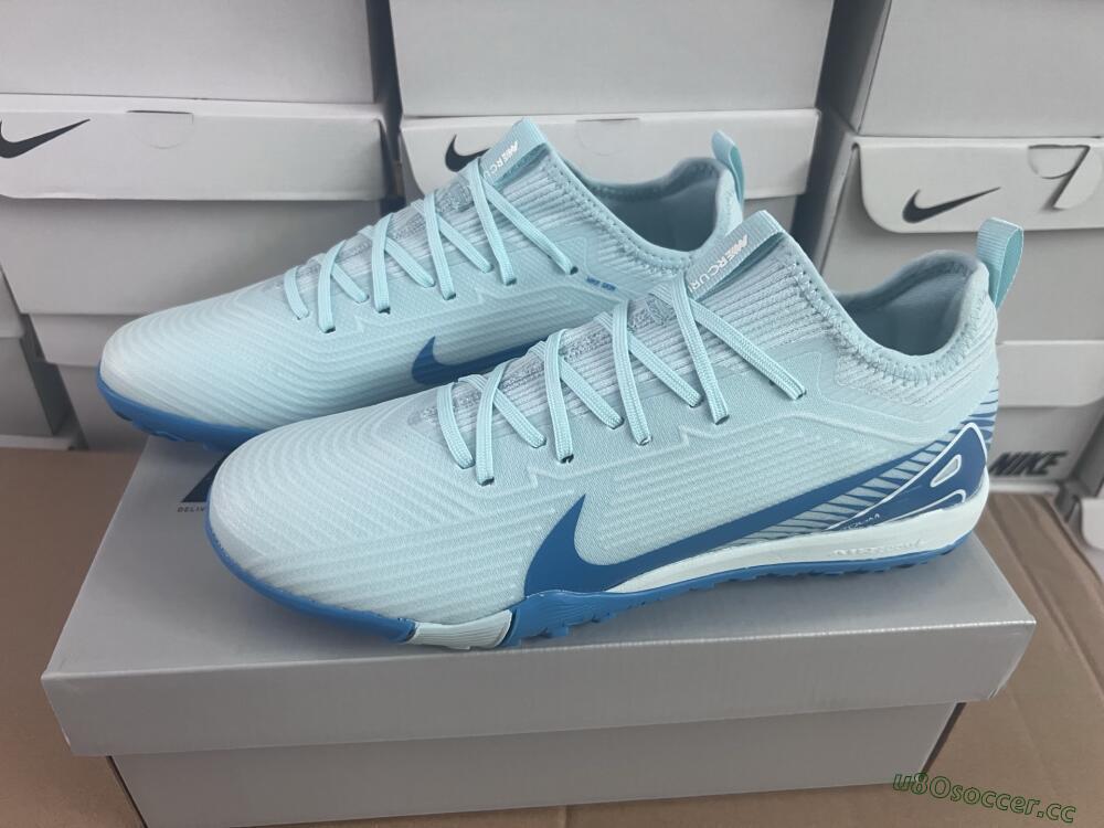 Unisex Nike Air Zoom Mercurial Vapor 16 Elite TF Artificial Turf Low-Tops Football Shoes - Jade/Blue/White