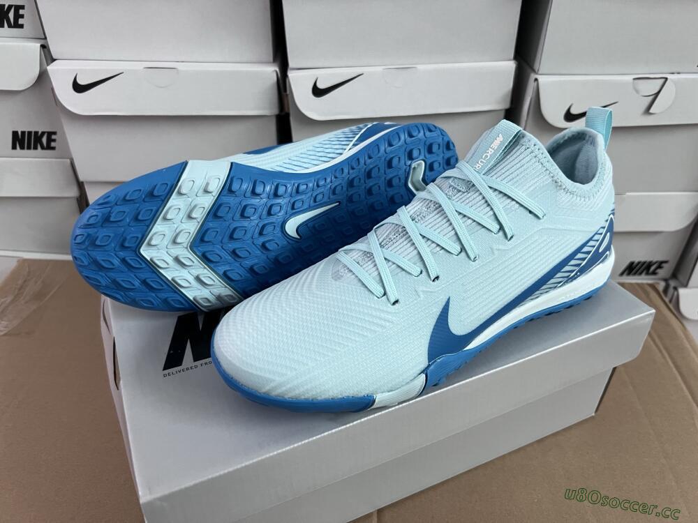 Unisex Nike Air Zoom Mercurial Vapor 16 Elite TF Artificial Turf Low-Tops Football Shoes - Jade/Blue/White