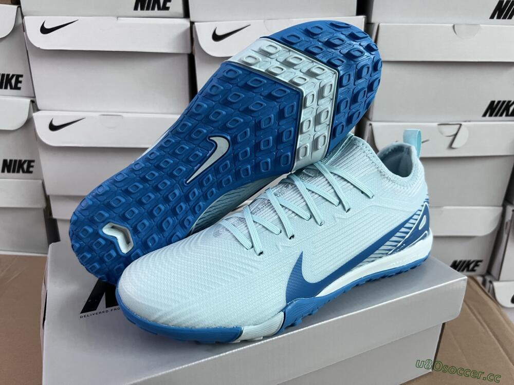Unisex Nike Air Zoom Mercurial Vapor 16 Elite TF Artificial Turf Low-Tops Football Shoes - Jade/Blue/White