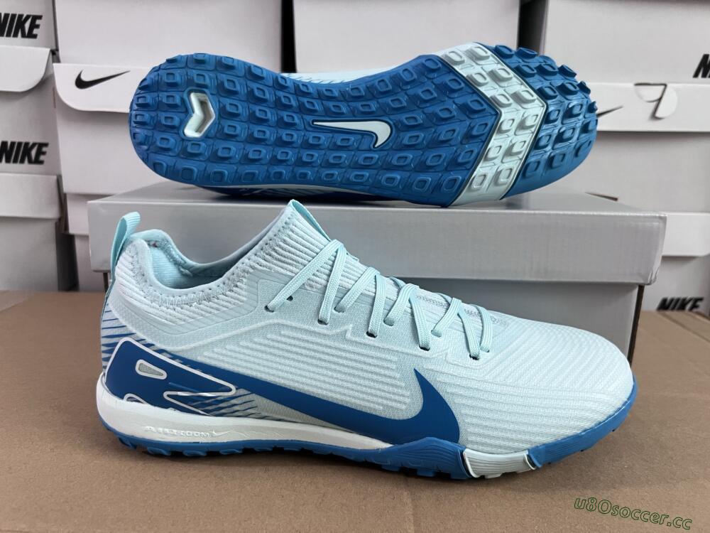Unisex Nike Air Zoom Mercurial Vapor 16 Elite TF Artificial Turf Low-Tops Football Shoes - Jade/Blue/White