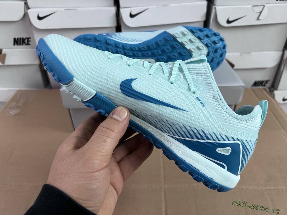 Unisex Nike Air Zoom Mercurial Vapor 16 Elite TF Artificial Turf Low-Tops Football Shoes - Jade/Blue/White