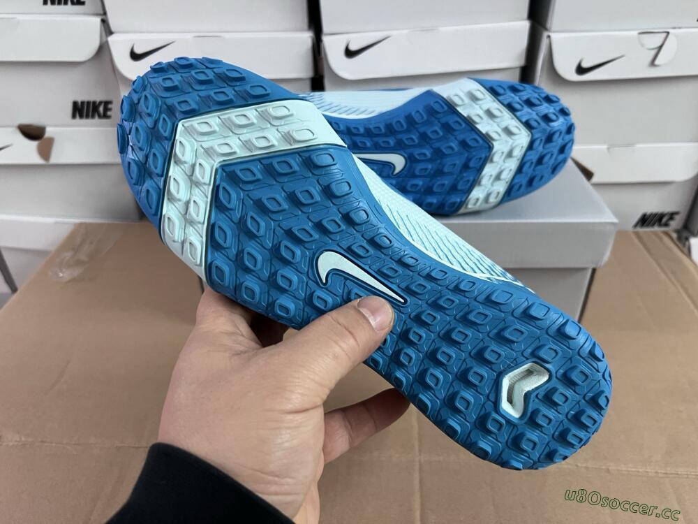 Unisex Nike Air Zoom Mercurial Vapor 16 Elite TF Artificial Turf Low-Tops Football Shoes - Jade/Blue/White