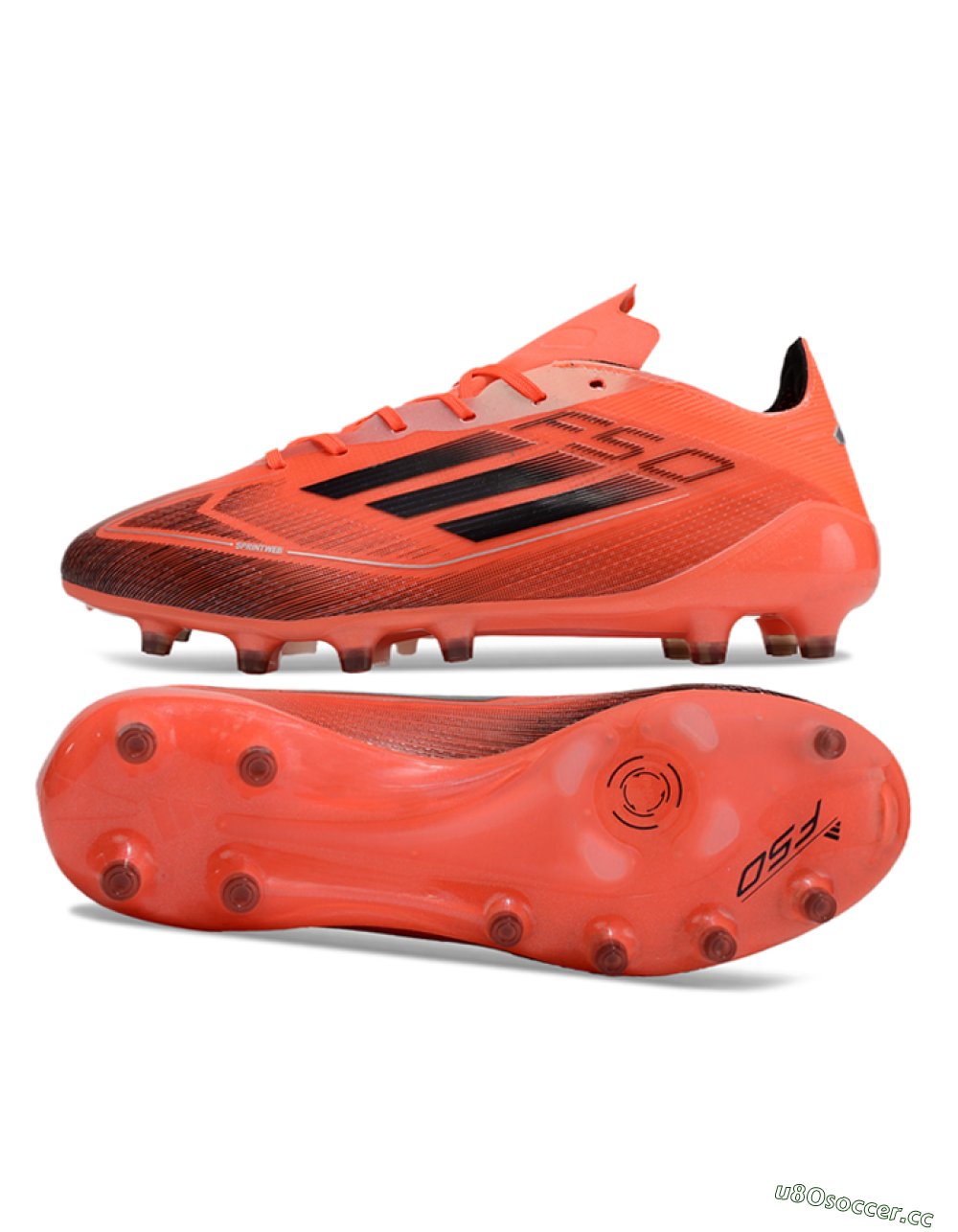 Men's Adidas F50 Elite AG Artificial Grass Low-Tops Football Boots - Red/Black 1