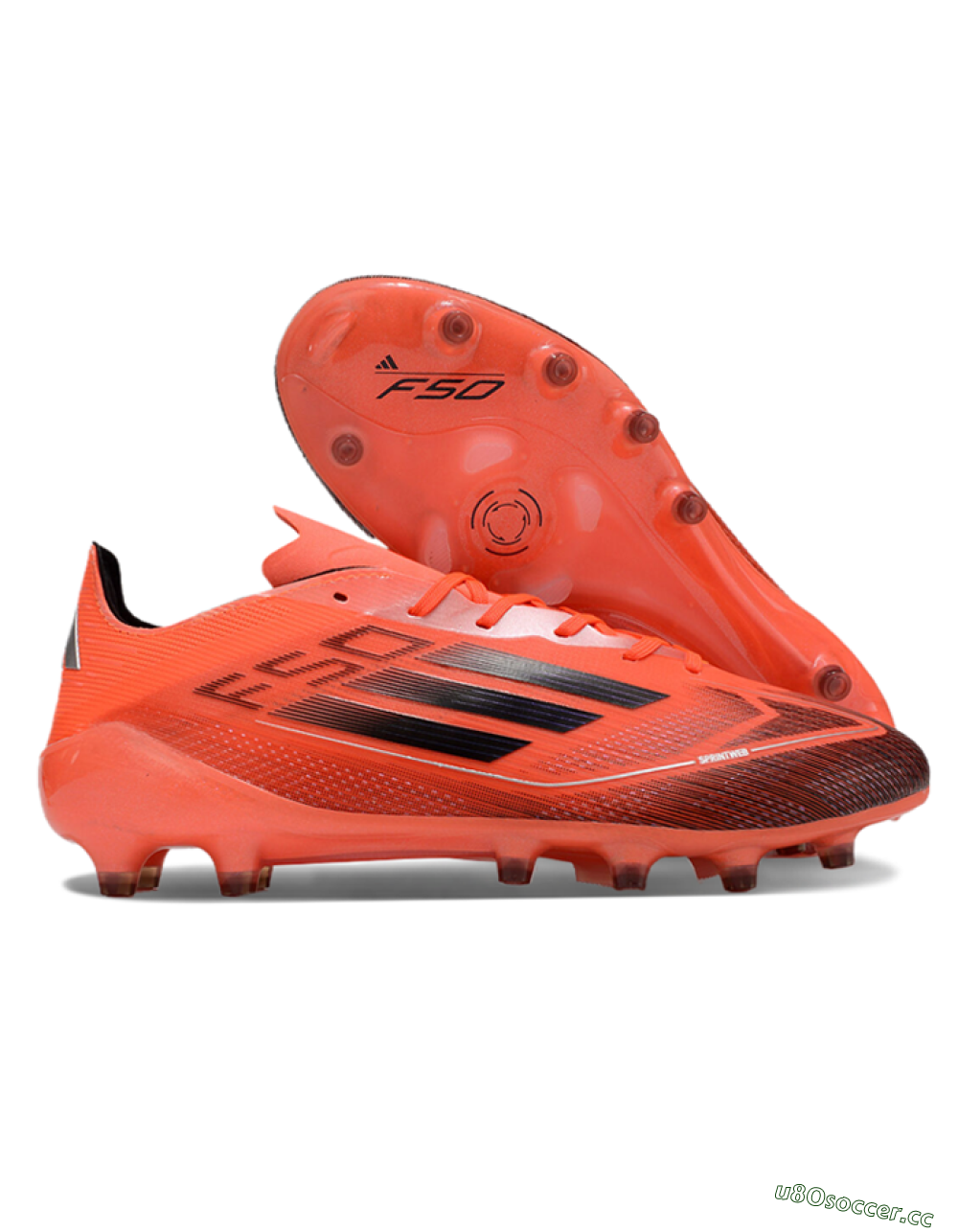 Men's Adidas F50 Elite AG Artificial Grass Low-Tops Football Boots - Red/Black 2