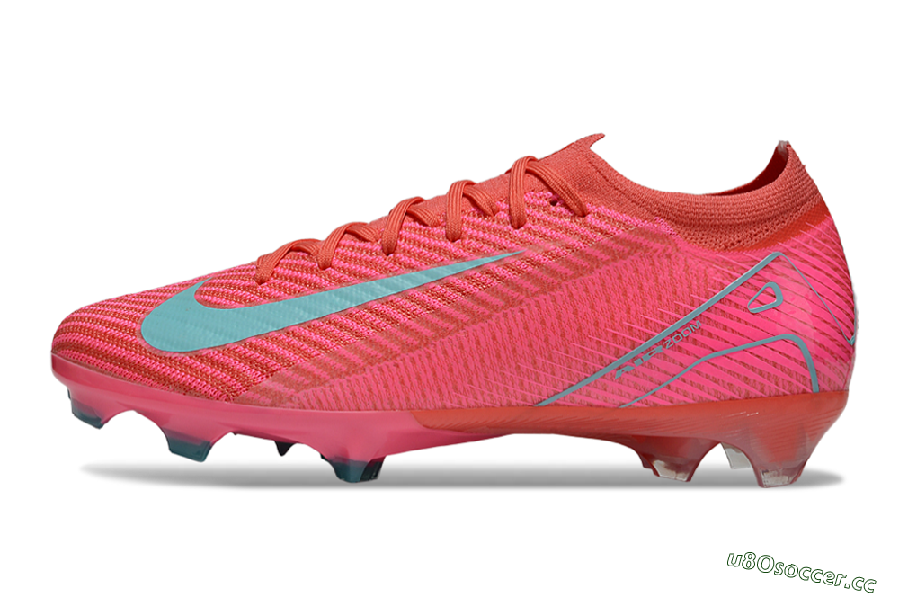 Unisex Nike Air Zoom Mercurial Vapor 16 Elite FG Firm Ground Low-Tops Football Boots - Pink/Jade 0