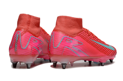 Men's Nike Air Zoom Mercurial Superfly 10 Elite SG Soft Ground High-Tops Football Boots - Pink/Jade