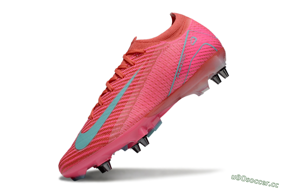 Men's Nike Air Zoom Mercurial Vapor 16 Elite SG Soft Ground Low-Tops Football Boots - Red/Jade/Pink 5