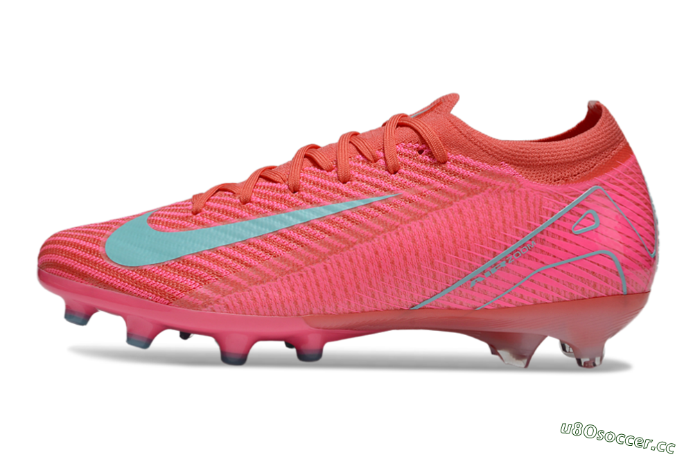 Unisex Nike Air Zoom Mercurial Vapor 16 Elite AG Artificial Grass Low-Tops Football Boots - Pink/Jade 0