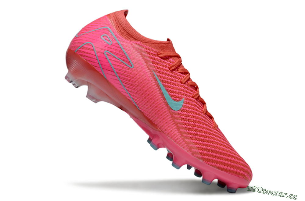 Unisex Nike Air Zoom Mercurial Vapor 16 Elite AG Artificial Grass Low-Tops Football Boots - Pink/Jade 4