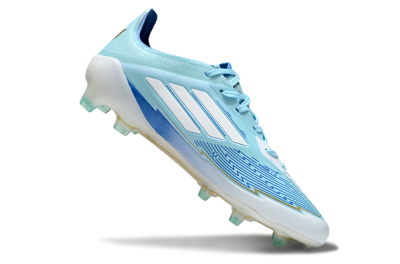 Men's Messi x Adidas F50 Elite FG Firm Ground Low-Tops Football Boots - Blue/Jade/White