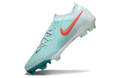Men's Nike Phantom Luna Elite FG Firm Ground Low-Tops Football Boots - Jade/Red/White