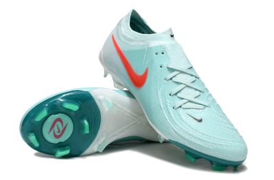 Men's Nike Phantom Luna Elite FG Firm Ground Low-Tops Football Boots - Jade/Red/White