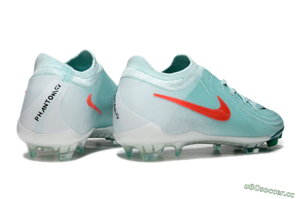 Men's Nike Phantom Luna Elite FG Firm Ground Low-Tops Football Boots - Jade/Red/White 6
