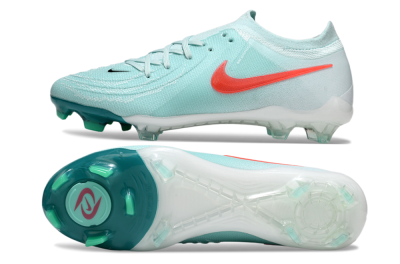 Men's Nike Phantom Luna Elite FG Firm Ground Low-Tops Football Boots - Jade/Red/White