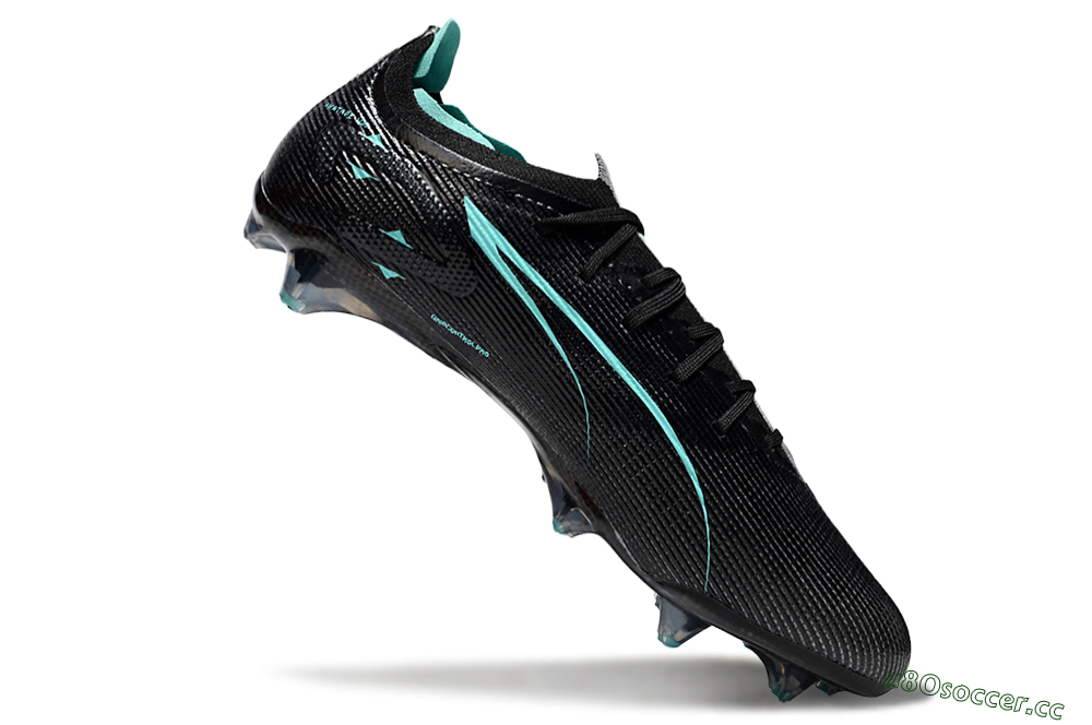 Men's Puma Ultra 5 Ultimate FG Firm Ground Low-Tops Football Boots - Black/Jade 4