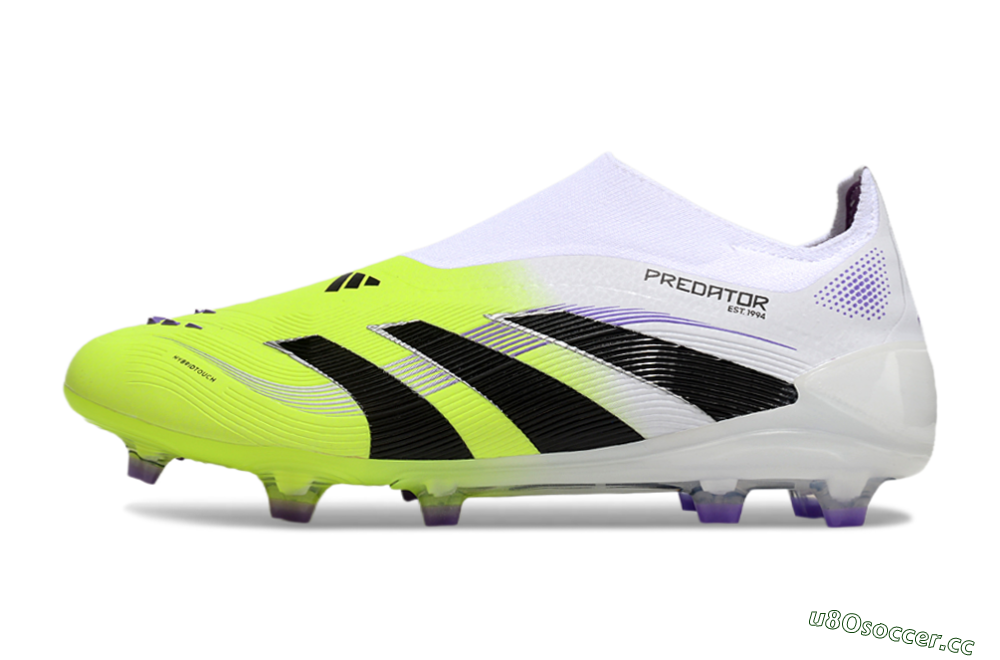Unisex Adidas Predator Elite 25 Laceless FG Firm Ground Low-Tops Football Boots - Yellow/Black/White 0