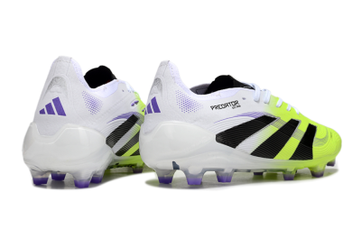 Unisex Adidas Predator Elite 25 FG Firm Ground Low-Tops Football Boots - Yellow/Black/White